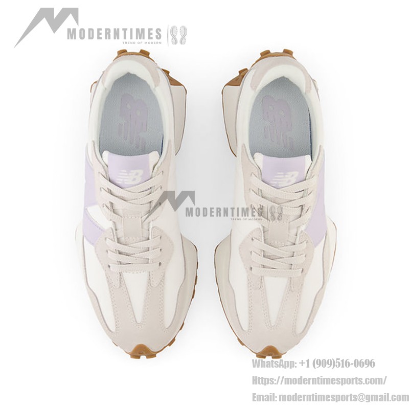 New Balance 327 MS327OS White Lavender Retro スニーカー New Balance 327 MS327OS White Lavender Retro Running Shoes メンズ・レディース用