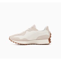 New Balance 327 MS327OR ホワイトムーンビーム ベージュスエード レトロ スニーカー | ユニセックス スポーティー カジュアル ランニングシューズ