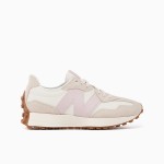 New Balance 327 MS327OR ホワイトムーンビーム ベージュスエード レトロ スニーカー New Balance 327 MS327OR White Moonbeam Beige Suede Retro Sneakers メンズ・レディース用