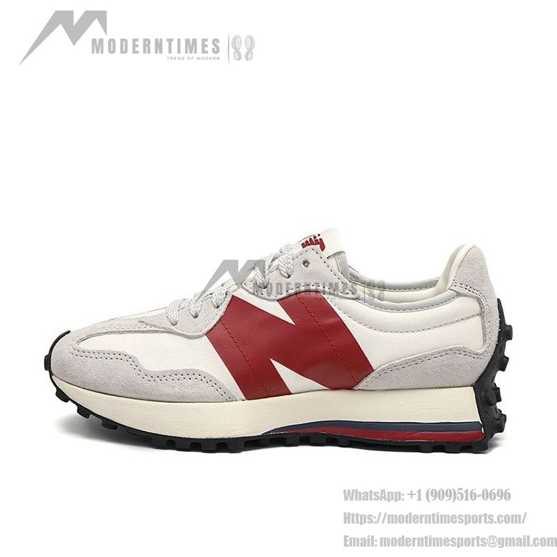 New Balance 327 White Red MS327SC1 レトロスニーカー ユニセックス用New Balance 327 White Red レトロスニーカー