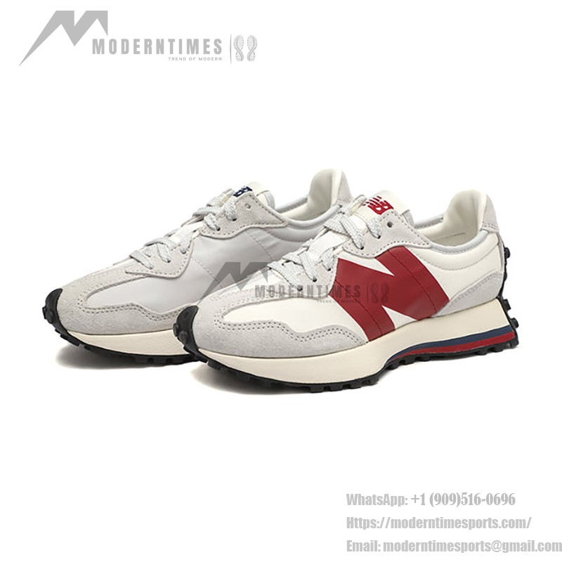 New Balance 327 White Red MS327SC1 レトロスニーカー ユニセックス用New Balance 327 White Red レトロスニーカー