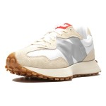 New Balance 327 MS327STB ホワイトタートルダヴ ベージュレトロ スニーカー New Balance 327 MS327STB White Turtle Dove Beige Retro Sneakers メンズ・レディース用
