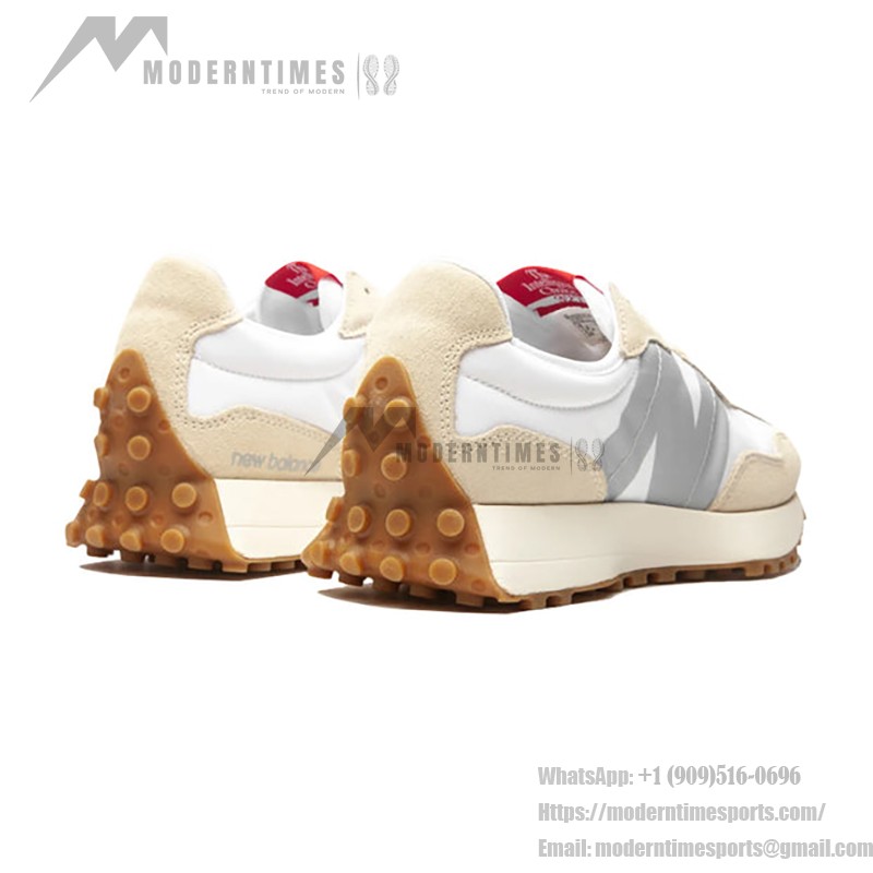New Balance 327 MS327STB ホワイトタートルダヴ ベージュレトロ スニーカー New Balance 327 MS327STB White Turtle Dove Beige Retro Sneakers メンズ・レディース用