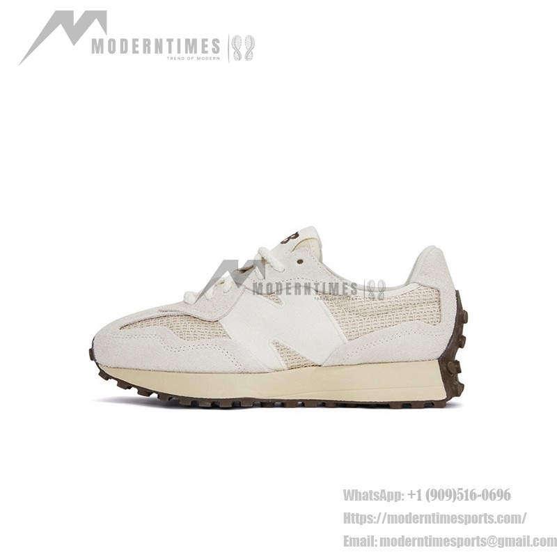 New Balance 327 U327WVA ホワイトバニラ ベージュレトロ スニーカー New Balance 327 U327WVA White Vanilla Beige Retro Sneakers メンズ・レディース用