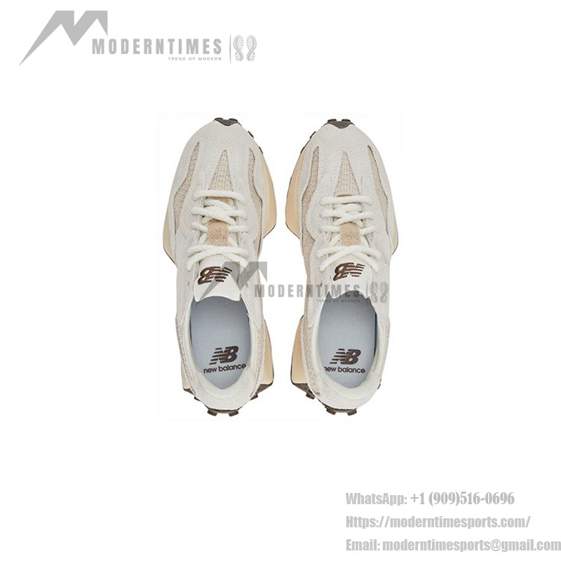 New Balance 327 U327WVA ホワイトバニラ ベージュレトロ スニーカー New Balance 327 U327WVA White Vanilla Beige Retro Sneakers メンズ・レディース用