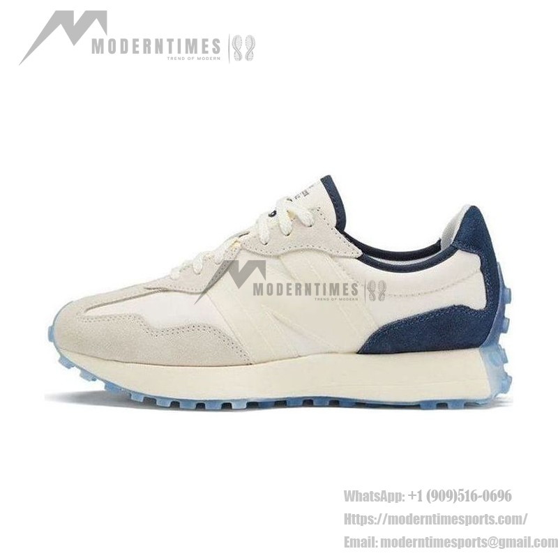 New Balance 327 X ANBブランド クリームホワイト ブルー MS327AAC スニーカー New Balance 327 X ANB ブランド クリームホワイト ブルーレトロスニーカー