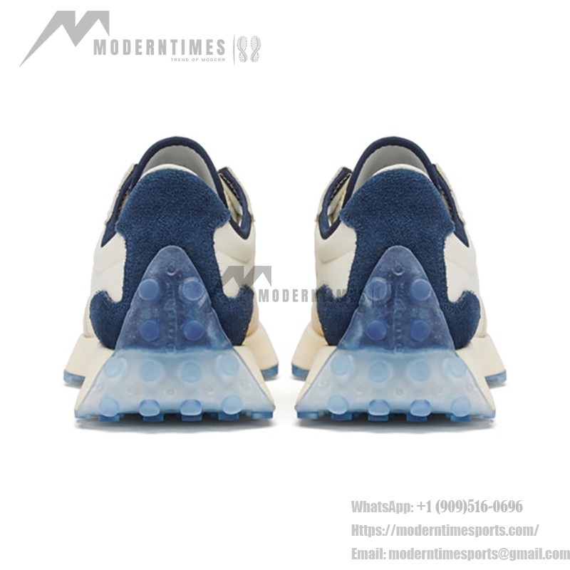New Balance 327 X ANBブランド クリームホワイト ブルー MS327AAC スニーカー New Balance 327 X ANB ブランド クリームホワイト ブルーレトロスニーカー