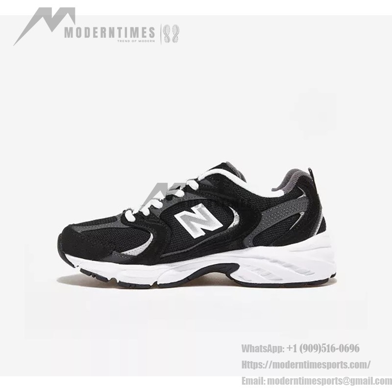 New Balance 530 MR530CC ブラックグレー レトロランニングシューズ New Balance 530 MR530CC クラシックブラックグレーランニングシューズ ABZORBクッション付き