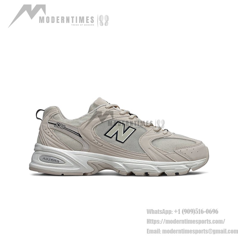 New Balance 530 MR530SH アイボリースニーカー New Balance 530 MR530SH アイボリー レトロランニングシューズ 通気性メッシュとABZORBクッション付き