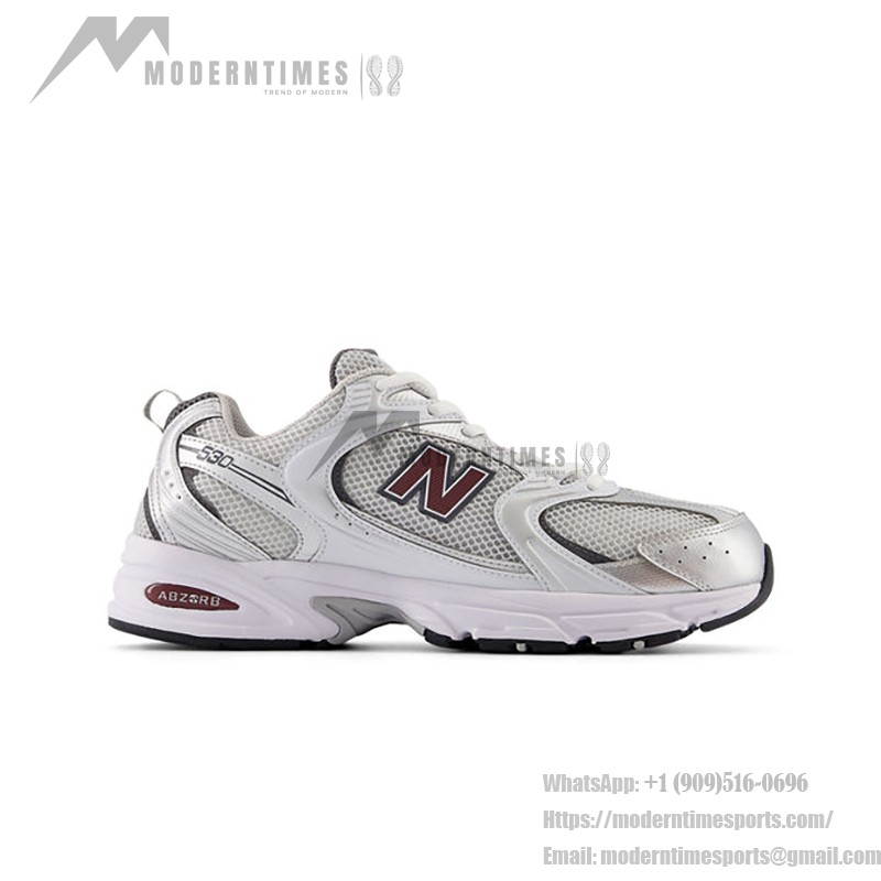 New Balance 530 MR530GS メタリックバーガンディ スニーカー New Balance 530 MR530GS メタリックバーガンディ レトロランニングシューズ ABZORBクッション付き