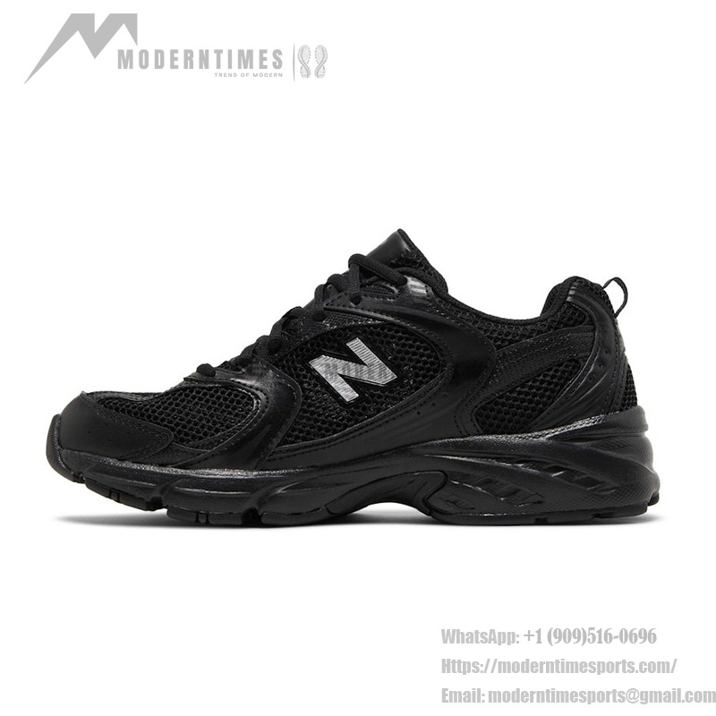 New Balance 530 MR530FB1 レトロブラック スニーカー New Balance 530 MR530FB1 レトロブラック ランニングシューズ 通気性メッシュとABZORBクッション付き