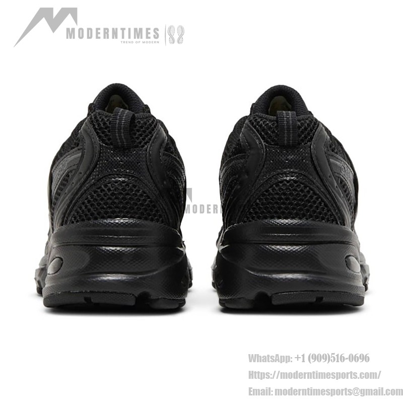 New Balance 530 MR530FB1 レトロブラック スニーカー New Balance 530 MR530FB1 レトロブラック ランニングシューズ 通気性メッシュとABZORBクッション付き
