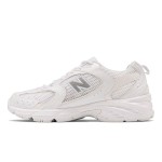 New Balance 530 MR530FW1 レトロホワイト シルバースニーカー New Balance 530 MR530FW1 レトロホワイト シルバー ランニングシューズ 通気性メッシュとABZORBクッション付き