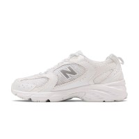New Balance 530 MR530FW1 レトロホワイト シルバー ランニングシューズ | ミニマルデザインと快適さ