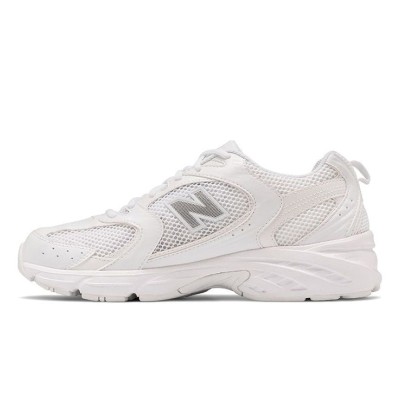 New Balance 530 MR530FW1 レトロホワイト シルバー ランニングシューズ | ミニマルデザインと快適さ