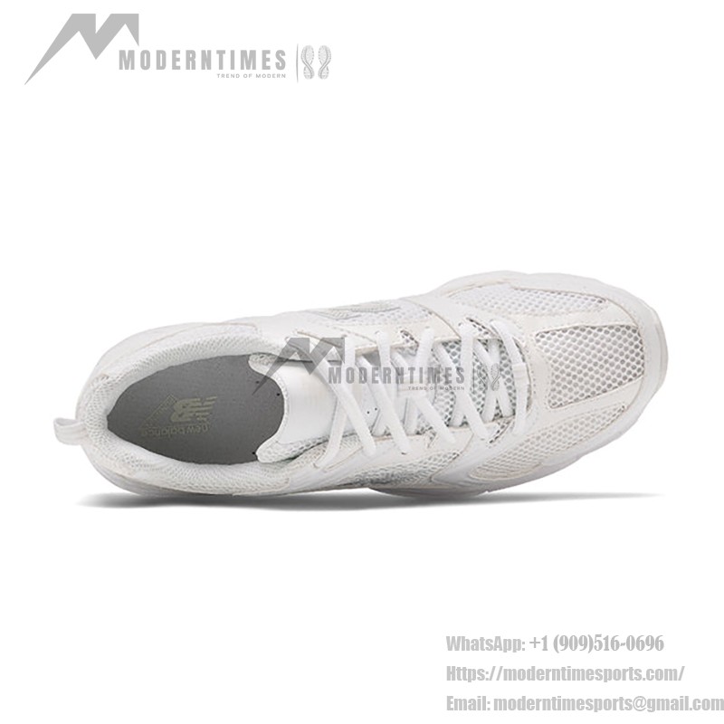 New Balance 530 MR530FW1 レトロホワイト シルバースニーカー New Balance 530 MR530FW1 レトロホワイト シルバー ランニングシューズ 通気性メッシュとABZORBクッション付き