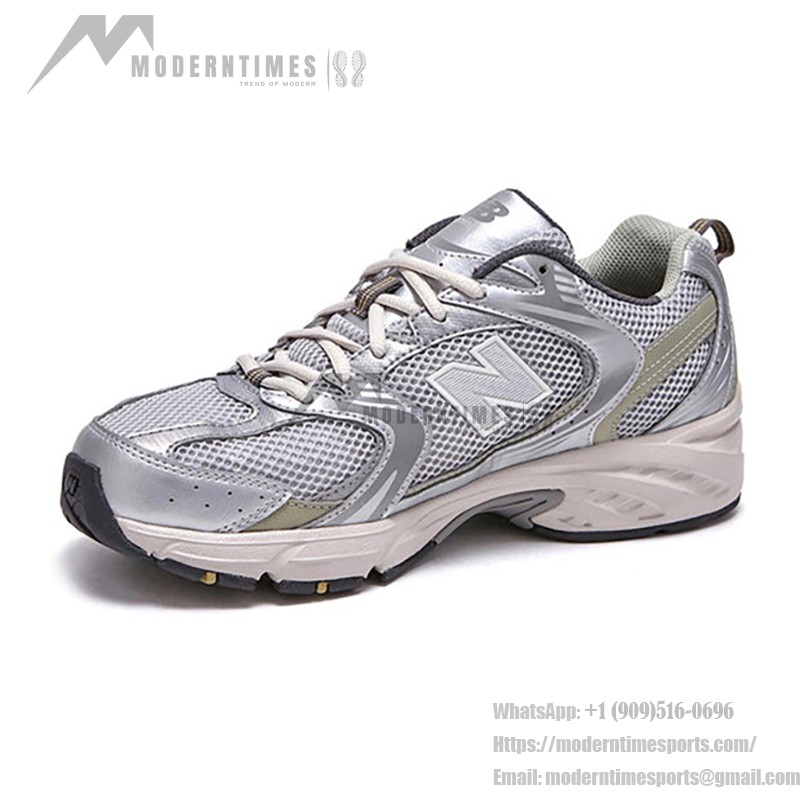 New Balance 530 MR530KMW シルバーカーキ スニーカー New Balance 530 MR530KMW シルバーカーキ レトロランニングシューズ ABZORBクッションと通気性メッシュ付き