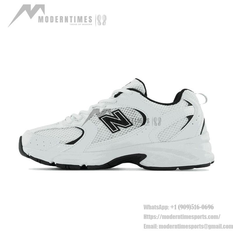 New Balance 530 MR530EWB ホワイトブラック スニーカー New Balance 530 MR530EWB ホワイトブラック レトロランニングシューズ ABZORBクッションと通気性メッシュ付き