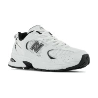 New Balance 530 MR530EWB ホワイトブラック レトロランニングシューズ | ミニマルなスタイルと快適な履き心地