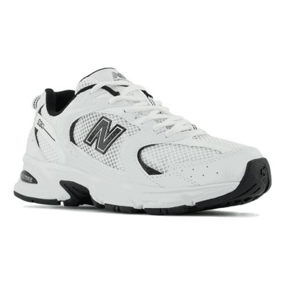 New Balance 530 MR530EWB ホワイトブラック レトロランニングシューズ | ミニマルなスタイルと快適な履き心地