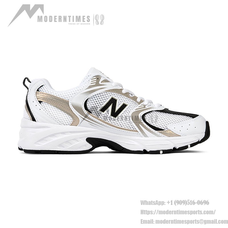 New Balance 530 MR530UNI ホワイトゴールド スニーカー New Balance 530 MR530UNI ホワイトゴールド レトロランニングシューズ ABZORBクッションと通気性メッシュ付き