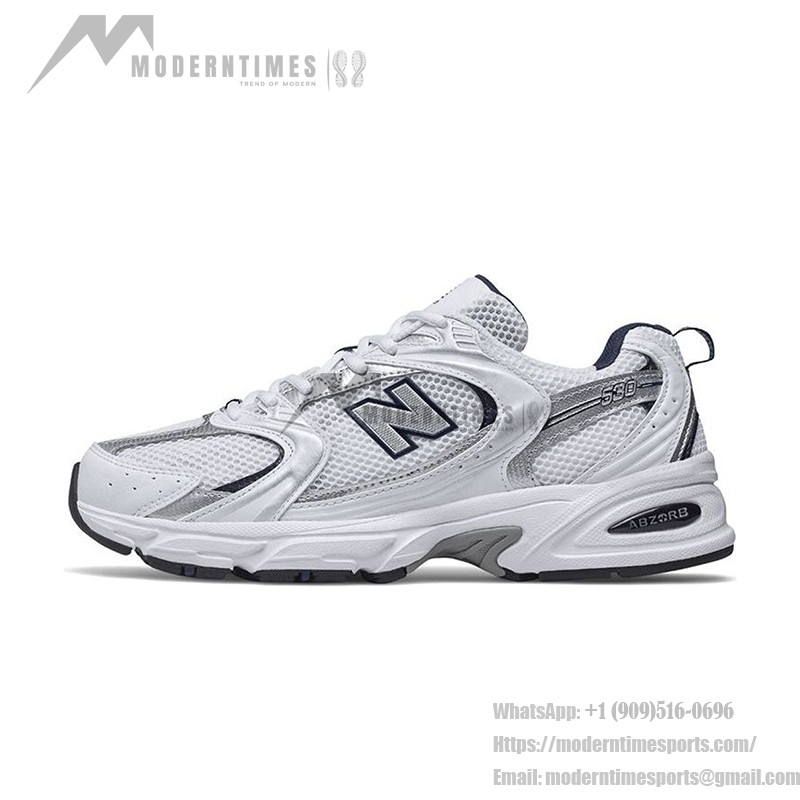 New Balance 530 MR530SG ホワイトナチュラルインディゴ スニーカー New Balance 530 MR530SG ホワイトナチュラルインディゴ レトロランニングシューズ ABZORBクッションと通気性メッシュ付き