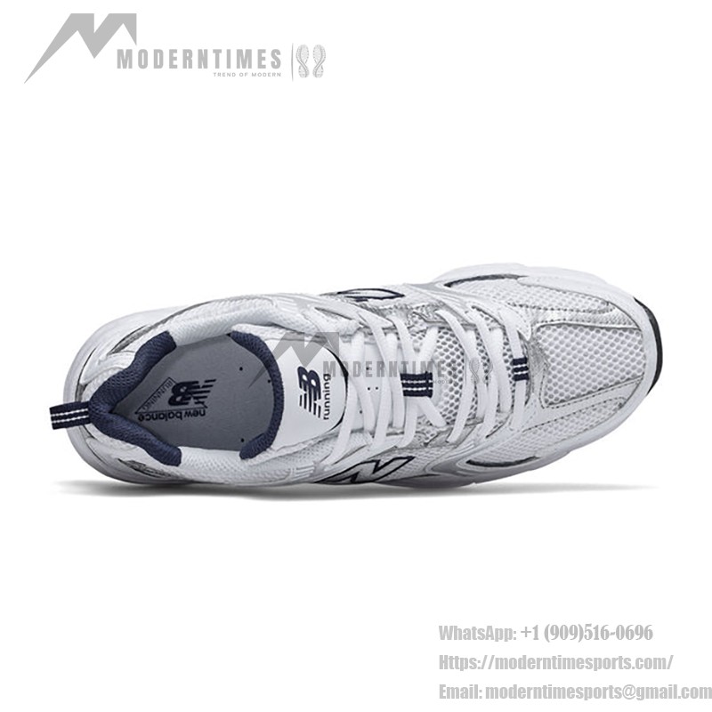 New Balance 530 MR530SG ホワイトナチュラルインディゴ スニーカー New Balance 530 MR530SG ホワイトナチュラルインディゴ レトロランニングシューズ ABZORBクッションと通気性メッシュ付き