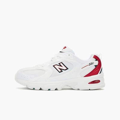 New Balance 530 MR530SK ホワイトレッド レトロランニングシューズ | ダイナミックなスタイルと日常の快適さ