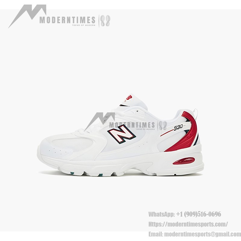 New Balance 530 MR530SK ホワイトレッド スニーカー New Balance 530 MR530SK ホワイトレッド レトロランニングシューズ ABZORBクッションと合成アッパー付き