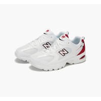 New Balance 530 MR530SK ホワイトレッド レトロランニングシューズ | ダイナミックなスタイルと日常の快適さ