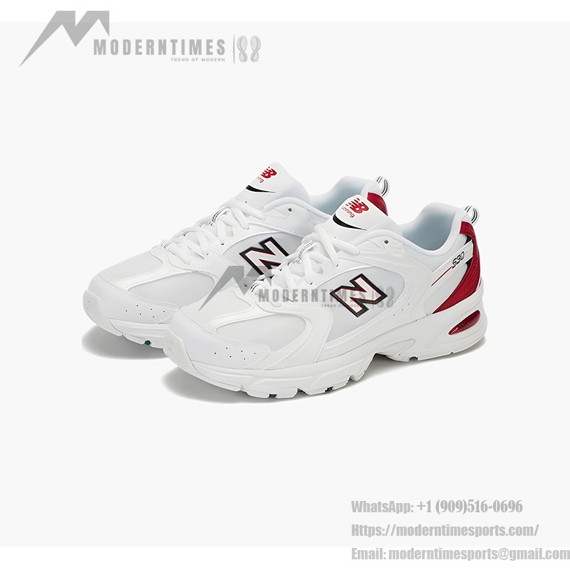 New Balance 530 MR530SK ホワイトレッド スニーカー New Balance 530 MR530SK ホワイトレッド レトロランニングシューズ ABZORBクッションと合成アッパー付き