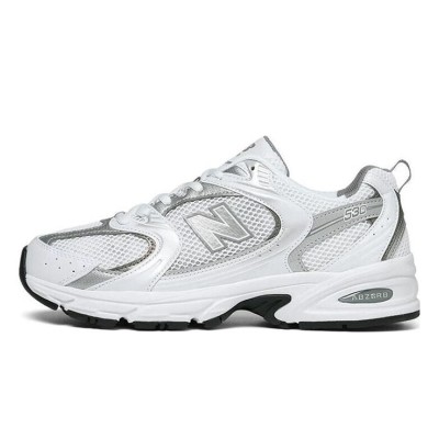 New Balance 530 MR530AD ホワイトシルバー レトロランニングシューズ | タイムレスなエレガンスと一日中の快適さ