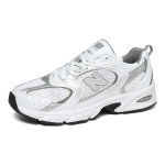 New Balance 530 MR530AD ホワイトシルバースニーカー New Balance 530 MR530AD ホワイトシルバー レトロランニングシューズ ABZORBクッションとメッシュアッパー付き
