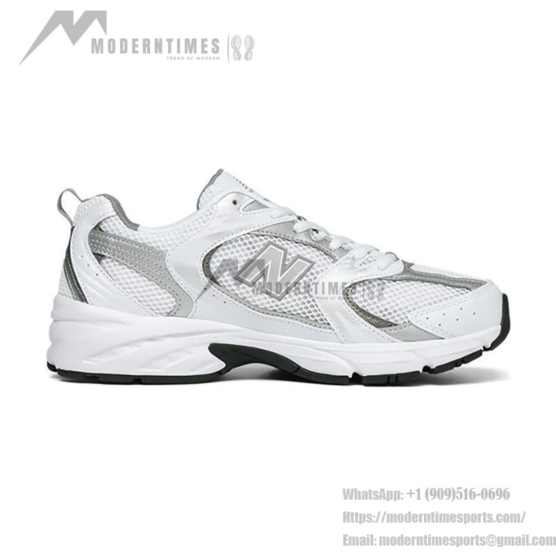 New Balance 530 MR530AD ホワイトシルバースニーカー New Balance 530 MR530AD ホワイトシルバー レトロランニングシューズ ABZORBクッションとメッシュアッパー付き