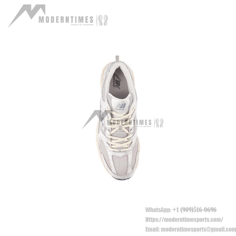 New Balance 530 MR530VS ホワイトシルバーメタリック スニーカー New Balance 530 MR530VS ホワイトシルバーメタリック レトロランニングシューズ ABZORBクッションと通気性メッシュ付き