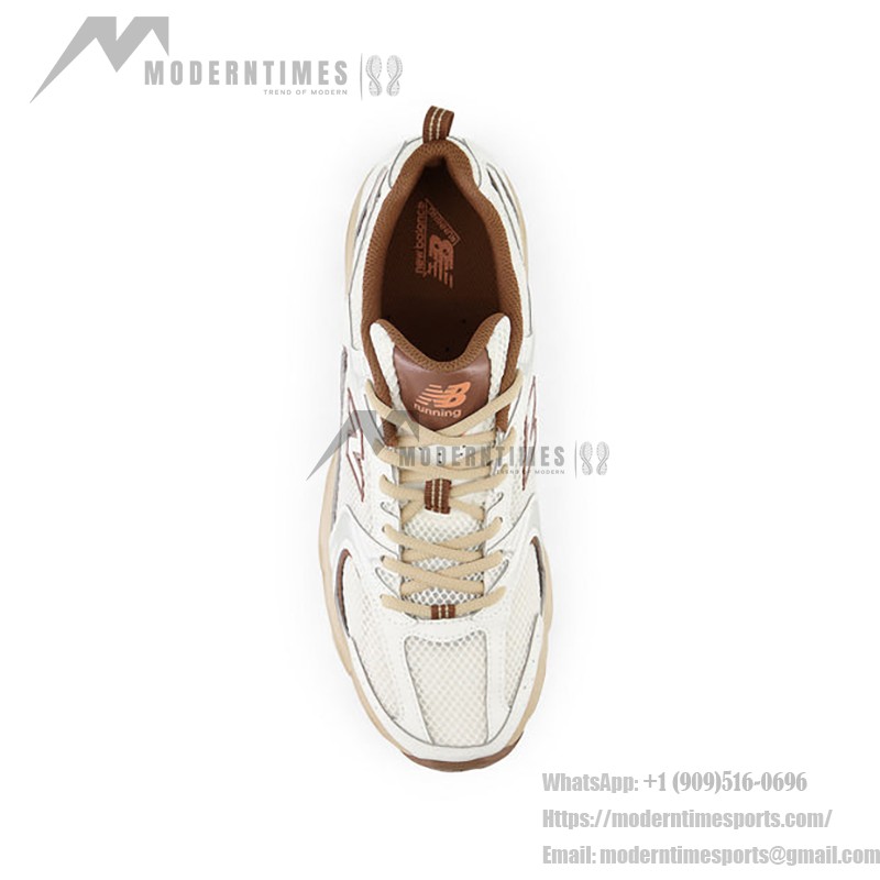 New Balance 530 MR530NI オフホワイトブラウン スニーカー New Balance 530 MR530NI オフホワイトブラウン コラボレーションランニングシューズ ABZORBクッション付き