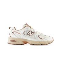 New Balance 530 MR530NI オフホワイトブラウン コラボレーションランニングシューズ | ミニマルな自然スタイルと日常の快適さ