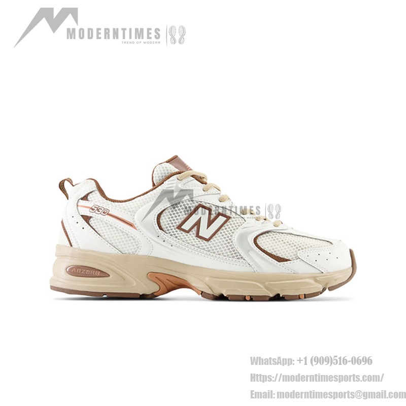 New Balance 530 MR530NI オフホワイトブラウン スニーカー New Balance 530 MR530NI オフホワイトブラウン コラボレーションランニングシューズ ABZORBクッション付き