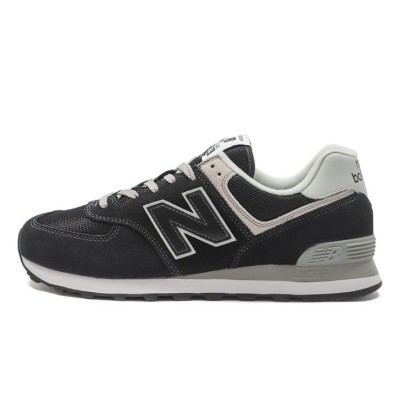 New Balance 574 ML574EVB ブラック グレー クラシック ランニングシューズ | タイムレスなデザインと一日中快適な履き心地