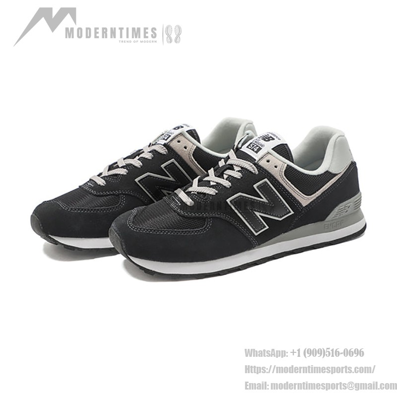 New Balance 574 ML574EVB ブラック グレー クラシック スニーカー New Balance 574 ML574EVB ブラック グレー ランニングシューズ ENCAPクッション付き