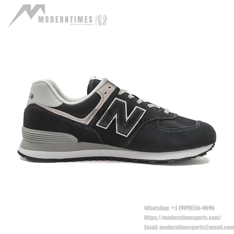 New Balance 574 ML574EVB ブラック グレー クラシック スニーカー New Balance 574 ML574EVB ブラック グレー ランニングシューズ ENCAPクッション付き