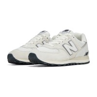 New Balance 574 U574LS2 ベージュ ホワイト クラシック レトロ ランニングシューズ | タイムレスなエレガンスと日常の快適さ