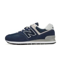 New Balance 574 ML574EVN ネイビー レトロ ランニングシューズ | クラシックなスタイルと日常の快適さ