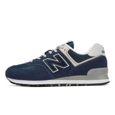 New Balance 574 ML574EVN ネイビー レトロ ランニングシューズ | クラシックなスタイルと日常の快適さ