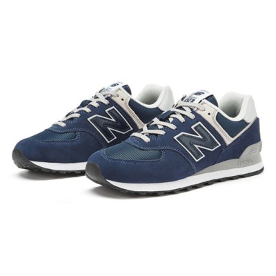 New Balance 574 ML574EVN ネイビー レトロ ランニングシューズ | クラシックなスタイルと日常の快適さ