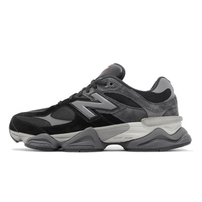 New Balance 9060 "Black Castlerock" U9060BLK レトロスニーカー – クラシックなブラック & グレー, 高級スエード, 快適なクッション性, トレンド & 多用途