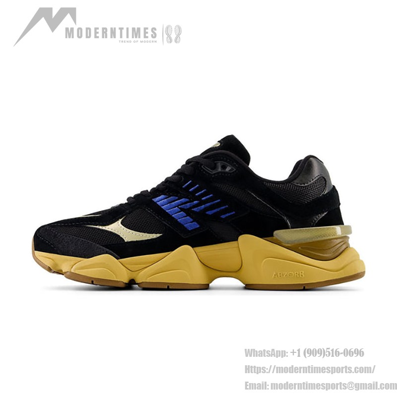 New Balance 9060 "Black Royal Gum" – 高級スエードのレトロスニーカー New Balance 9060 "Black Royal Gum" U9060RE レトロスニーカー – 大胆で快適