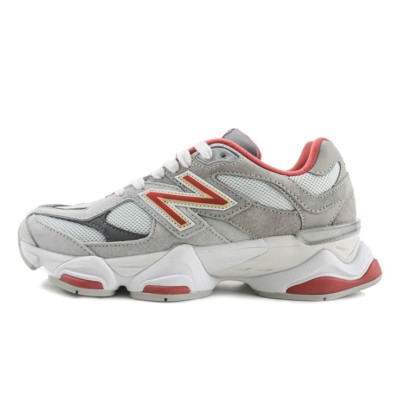 New Balance 9060 "Boston College" U9060EGL レトロスニーカー – クラシックなグレー & レッド, 高級スエード, 快適なクッション性, トレンド & 多用途