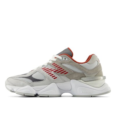 New Balance 9060 "Boston College" U9060EGL レトロスニーカー – クラシックなグレー & レッド, 高級スエード, 快適なクッション性, トレンド & 多用途