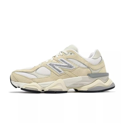 New Balance 9060 "Calcium Sea Salt" U9060WNB レトロスニーカー – クリームホワイト & グレー, 高級スエード, 快適なクッション性, トレンド & 多用途